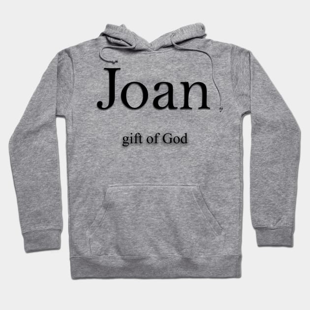 Joan Name meaning Hoodie by Demonic cute cat